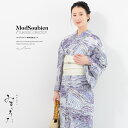 \浴衣フェス開催中/最大1000円クーポン配布中☆7/16まで浴衣 セット レディース 浴衣セット 半幅帯 2025新作 みすゞうた 3点セット 青 紫 白 モ...