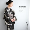 \浴衣フェス開催中/最大1000円クーポン配布中☆7/16まで浴衣 セット レディース 浴衣セット 半幅帯 2025新作 みすゞうた 3点セット 黒 白 グレー...