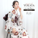\浴衣フェス/7/16まで限定★クーポンで1BUY50%OFF・2BUY60%OFF浴衣 セット レディース 浴衣セット 兵児帯 2025 floro 簡単 涼しい コーディネート済み 白 赤 茶 ボルドー 椿 花柄 おしゃれ 可愛い 下駄 S フリー 送料無料
