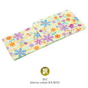 【11/1限定★クーポンで10%OFF】浴衣 レディース 訳あり キスミス 緑 グリーン 橙色 オレンジ カラフル クレマチス 綿 夏祭り 花火大会 女性用 仕立て上がり フリー