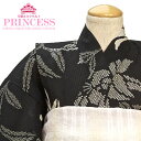 【12/4~11最大半額★全品クーポン1000円OFF】浴衣 子供 女の子 花火大会 夏祭り bonheur saisons（ボヌールセゾン） classic mini 黒 鹿の子 百合 女児 キッズ 【100cm】【110cm】【120cm】【130cm】【あす楽対応】