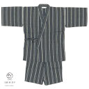 【先着限定50%offクーポン】先着300名☆5/9-16 1:59甚平 メンズ おしゃれ 父の日 紺 ネイビー 茶 縞 ストライプ 綿 しじら織り 手タコ糸仕...