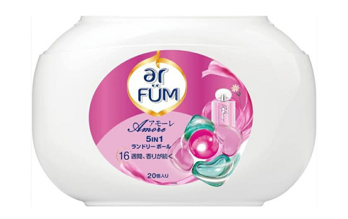 韓国1.2億個販売突破洗濯洗剤 アフューム arfum アモーレ Amore ジェル ボール型 5in1 柔軟剤入り 本体..