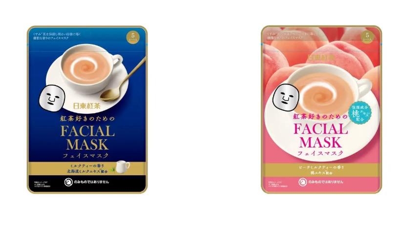 日東紅茶　紅茶好きのためのフェイスマスク　2枚セット　選べるロイヤルミルクティー　ロイヤルミルク..