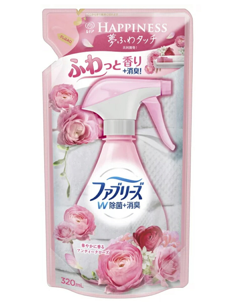 P&G ファブリーズ with レノア ハピネス アンティークローズ&フローラルの香り 370mlつめかえ用 320ml