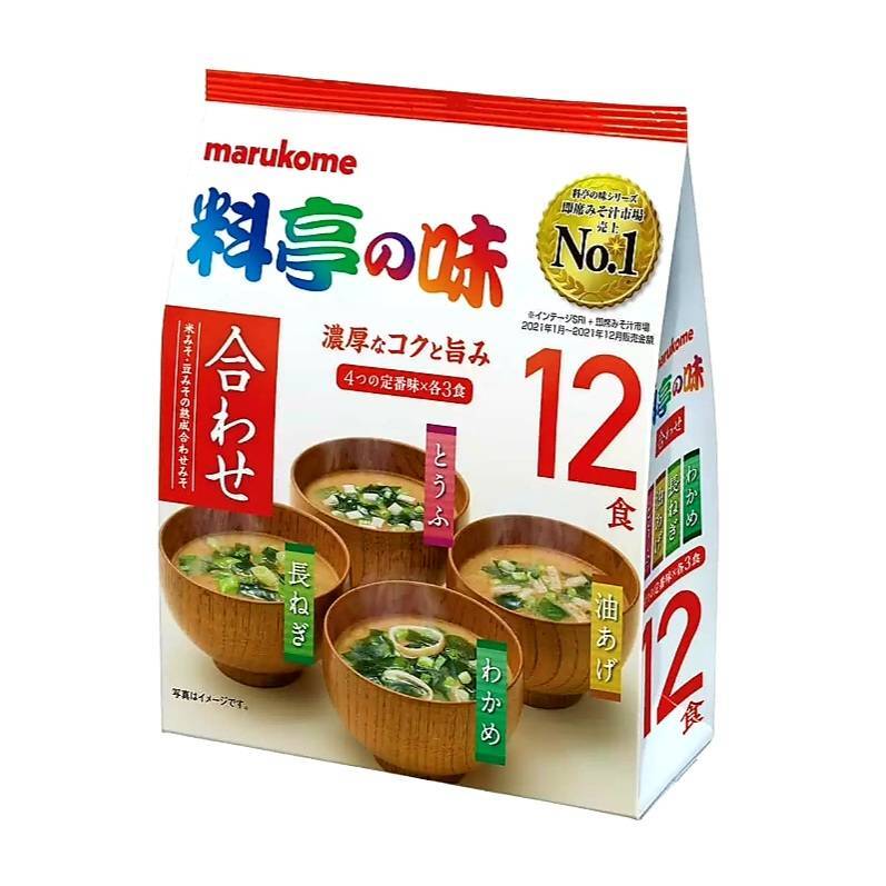 マルコメ味噌 マルコメ 料亭の味 みそ汁 12食×12個
