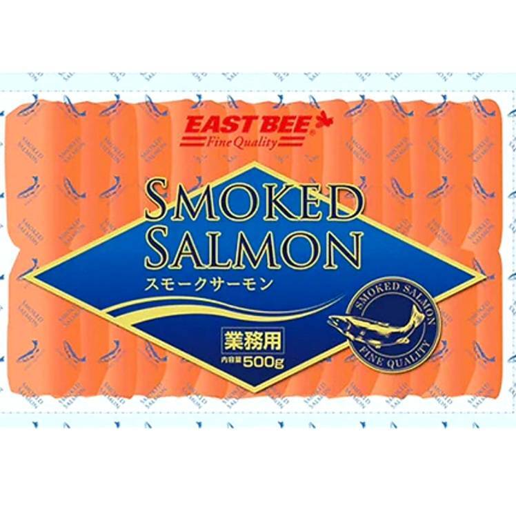 EAST BEE スモークサーモンスライス 500g 冷凍 【プロ】