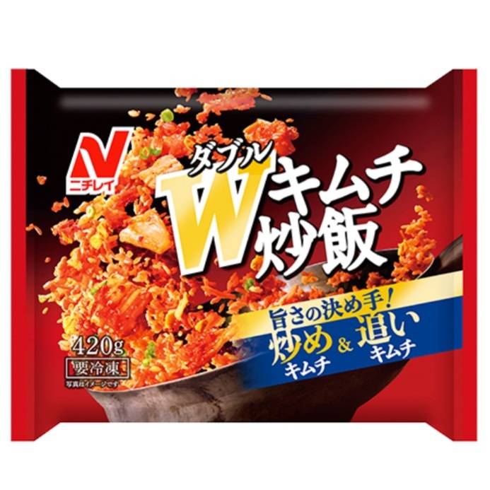 ニチレイ　　W（ダブル）キムチ炒飯　420g　2袋セット　冷凍食品　チャーハンのサムネイル