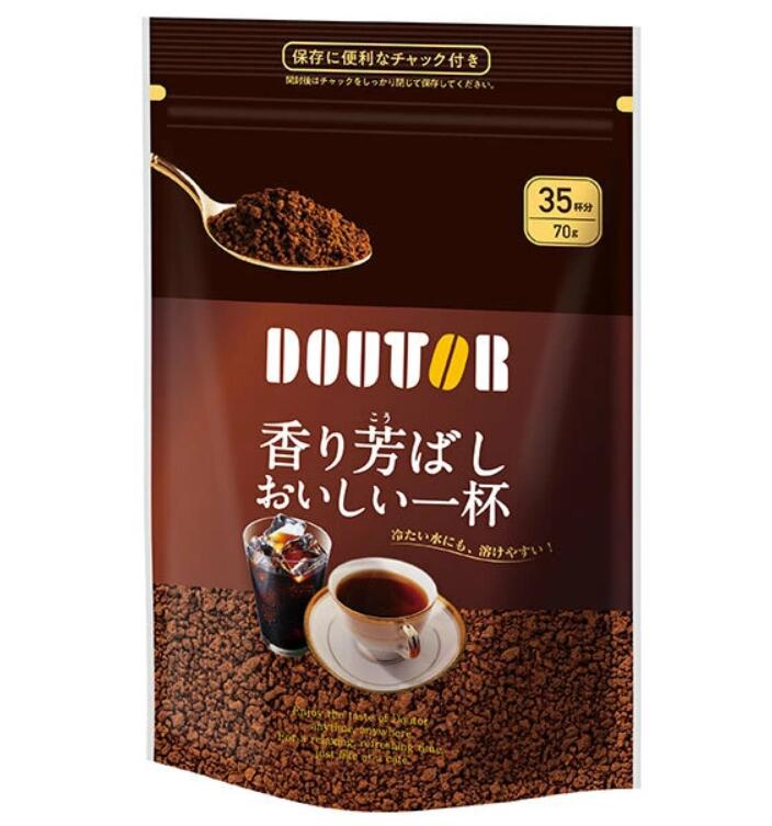 ドトールコーヒー 香り芳ばしおいしい一杯 70g　嗜好品 インスタントコーヒー 珈琲 袋のサムネイル