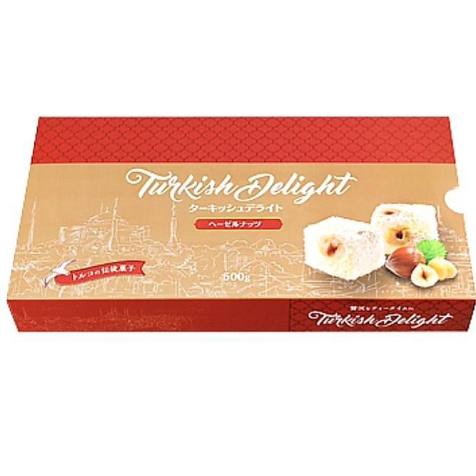 ターキッシュデライト(ヘーゼルナッツ)　トルコの伝統菓子のサムネイル