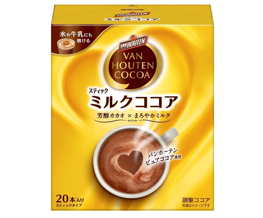 VAN HOUTEN COCOA　バンホーテン ミルク ココア 20本