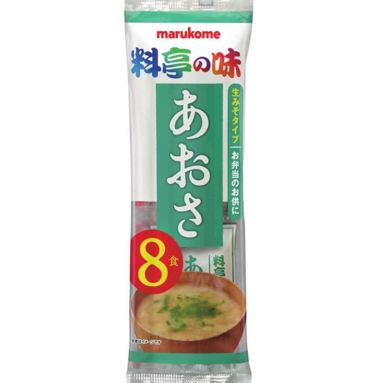 マルコメ 生みそ汁 料亭の味 あおさ 8食入*4袋セット 生みそ 味噌汁 インスタント レトルト 食品 まとめ買い ランチ