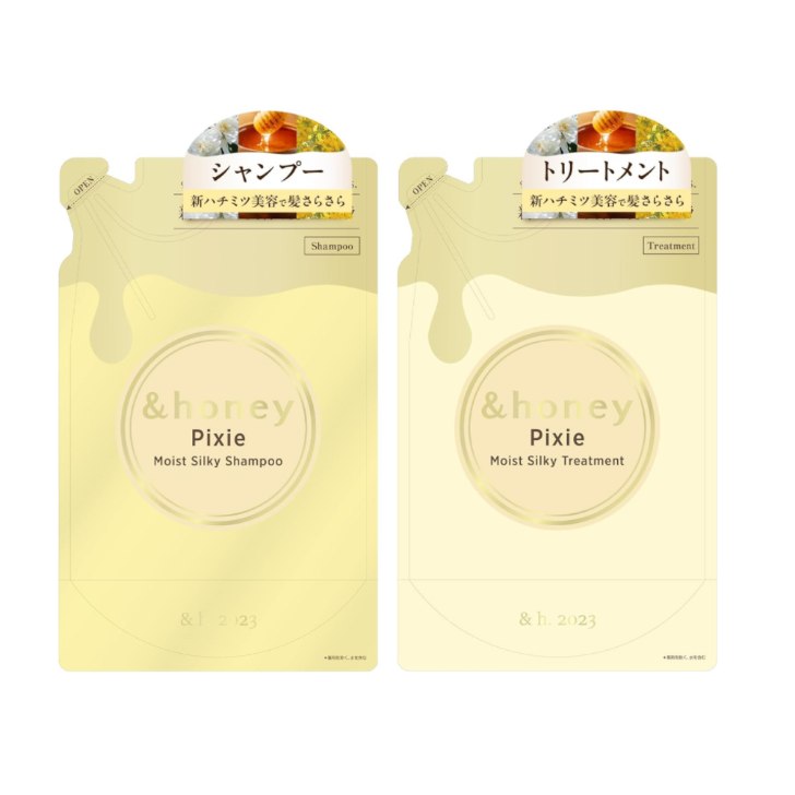 &honey(アンドハニー) ピクシー モイストシルキー1.0 シャンプー/トリートメントセット 詰替