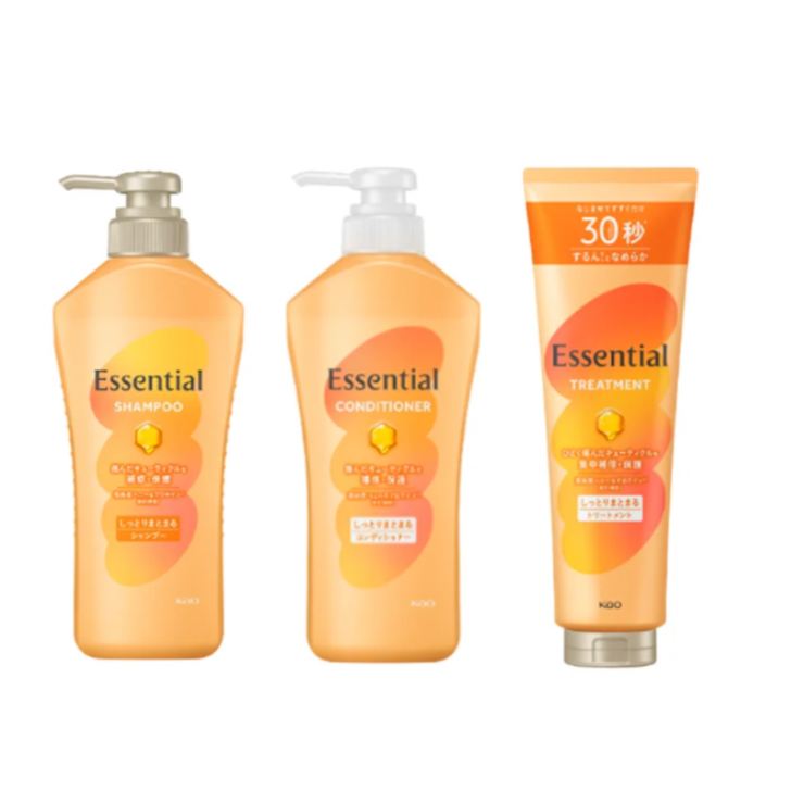 エッセンシャル しっとりまとまる シャンプー/コンディショナー/トリートメント　 本体450ml