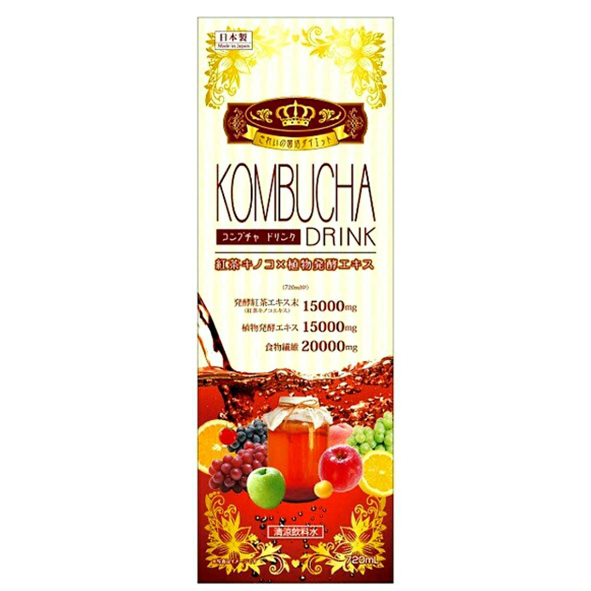 ダイエット 美容 コンブチャ　ドリンク　720mL　KOMBUCHA DRINK