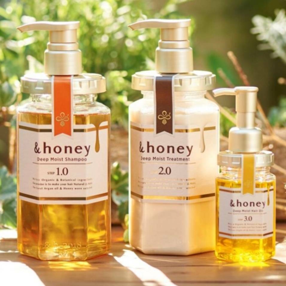 ＆ハニー　ディープモイストセット シャンプ1.0+ トリートメント2.0 + ヘアオイル 3.0 (100mL) 本体3点SET　送料無料のサムネイル