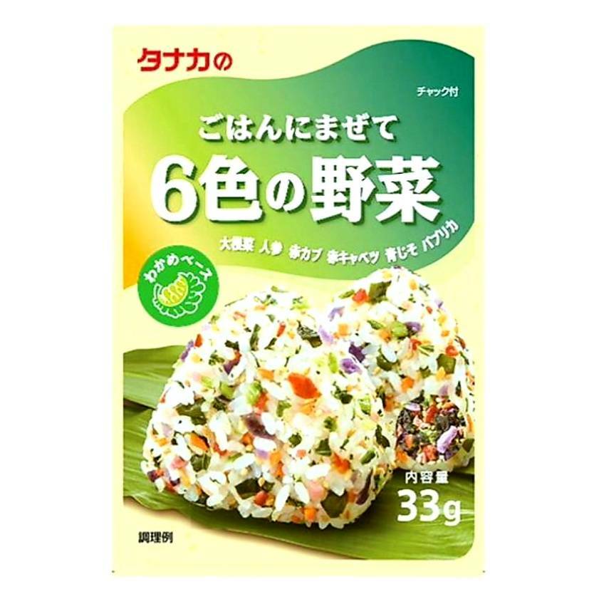 商品情報ごはんにまぜて6色の野菜31g×3袋6種類の野菜とわかめ、深煎り胡麻をバランスよくブレンドした彩り鮮やかな混ぜご飯の素です。炊きたてごはんとよく混ぜ合わせてお召し上がりください。おむすび、お弁当にも。●原材料名いりごま（国内製造）、大根菜、わかめ、食塩、人参、ぶどう糖、赤カブ、赤キャベツ、青じそ、砂糖、パプリカ、昆布エキス、蛋白加水分解物（小麦、大豆を含む）／調味料（アミノ酸等）、香料、酸味料●本品に含まれるアレルギー物質小麦、ごま、大豆（※使用する原材料の変更などにより、ウェブサイトに掲載されているアレルゲン情報と、製品パッケージに記載されている内容が異なる場合もございます。 ご購入、お召し上がりの際には、お手元の製品パッケージの表示でアレルゲン情報をご確認ください。 ）この商品は タナカのごはんにまぜて6色の野菜　31g×3袋 ポイント 6種類の野菜とわかめ、深煎り胡麻をバランスよくブレンドした彩り鮮やかな混ぜご飯の素です。 ショップからのメッセージ 納期について 4