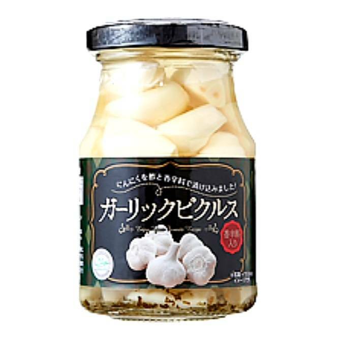 ガーリックピクルス瓶(香辛料入り)