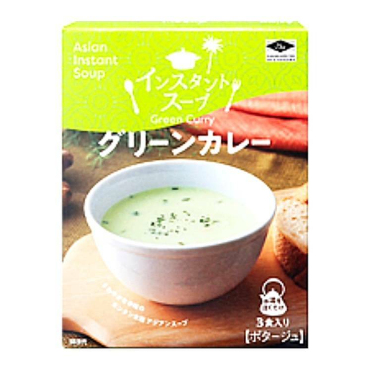 商品情報お湯を注ぐだけで本場タイの味を楽しめる、 グリーンカレー味のインスタントスープです。クリーミングパウダーをプラスした、なめらかでマイルドな美味しさ！ピリッとした辛味が特徴のスープを美味しく手軽にお楽しみいただけます。内容量15gx3袋　2箱セット保存方法直射日光、高温多湿を避けて常温で保存してください。原産国タイ栄養成分：1食(15g)当たり●エネルギー：60kcal ●たんぱく質：0.7g ●脂質：2.5g ●炭水化物：8.6g ●食塩相当量：0.9g アレルギー情報●乳成分 ●小麦 ●えび ●大豆 ※商品の仕様変更により、アレルギー情報が異なる場合がございます。召し上がる際は、必ずお買い求めいただいた商品のラベルや注意書きをご確認ください。この商品は インスタントスープ　グリーンカレー　3食入り×2箱セット ポイント お湯を注ぐだけで本場タイの味を楽しめる　インスタント　グリーンカレー ショップからのメッセージ 納期について 4