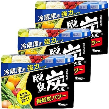 エステー　脱臭炭 大型冷蔵庫用 240g ( 交換時期の分かりやすい小さくなるゼリー状脱臭剤 ) ×3点セット..