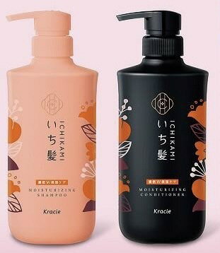 商品情報・全品サルフェートフリー・硫酸系界面活性剤不使用・ノンシリコンシャンプー・植物由来アミノ酸系洗浄成分※使用■しっとりまとまる「モイストチャージ処方」髪と地肌の両方にうるおいを与え、枝毛など深刻なダメージの原因となる乾燥を予防。 パサつく髪も芯までうるおい、しっとりまとまりよく。■ほろ甘いあんずと上品な桜の香りいち髪らしい上品な桜の香りに、濃厚感のあるあんずの香りをブレンド。ほんのり甘く、華やかな香りで、しっとり濃密なうるおいを表現しました。■進化した「純・和草プレミアムエキス」で”補修＋予防”を強化あんず油、茶花、明日葉、米ぬかピュアリピッド*1、ナデシコ*2、ムクロジ*3、米胚芽油、ヒオウギ、ツバキ、米ぬかエキス、クルミ*4*1 コメヌカ油　*2 シャンプーに配合　*3 厳選された米の研ぎ汁由来成分　*4 トリートメントに配合シャンプー成分：水、ラウロイルサルコシンTEA、コカミドプロピルベタイン、コカミドメチルMEA、コカミドMEA、ジステアリン酸グリコール、パーム核脂肪酸アミドプロピルベタイン、ココイルメチルタウリンNa、アシタバ葉／茎エキス、コメヌカ油、アンズ核油、チャ花エキス、カワラナデシコ種子エキス、ムクロジエキス、コメ胚芽油、ヒオウギエキス、ツバキ種子エキス、コメヌカエキス、塩化Na、ココイルグルタミン酸TEA、クエン酸、グアーヒドロキシプロピルトリモニウムクロリド、ポリクオタニウム-10、ポリクオタニウム-7、ポリクオタニウム-49、エタノール、BG、プロパンジオール、EDTA-2Na、安息香酸Na、香料、カラメルコンディショナー成分：水、セテアリルアルコール、ジメチコン、グリセリン、アシタバ葉／茎エキス、コメヌカ油、アンズ核油、チャ花エキス、コメ胚芽油、ヒオウギエキス、ツバキ種子エキス、コメヌカエキス、ワセリン、ベヘナミドプロピルジメチルアミン、乳酸、PPG-1／PEG-1ステアラミン、水添ポリイソブテン、パラフィン、ビスジグリセリルポリアシルアジペート-2、アモジメチコン、ベヘニルPGトリモニウムクロリド、ヒドロキシエチルセルロース、ベヘニルアルコール、エタノール、(ビスイソブチルPEG-14／アモジメチコン)コポリマー、ラウレス-4、BG、ラウレス-23、ステアリン酸PEG-55、クエン酸、トコフェロール、ステアルトリモニウムクロリド、フェノキシエタノール、安息香酸Na、メチルパラベン、香料、カラメル※パッケージ・内容等予告なく変更する場合がございます。予めご了承ください。この商品は クラシエ いち髪 濃密W保湿ケア シャンプー 480ml&コンディショナー 480ml セット ポイント アミノ酸 洗浄成分 杏 あんず 桜　いち髪　ヘアケア　ペアセット ショップからのメッセージ 納期について 4