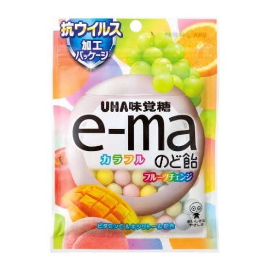 味覚糖 e-maのど飴 袋 カラフルフルーツチェンジ 50g×6袋セット 備蓄 防災 ストックのサムネイル