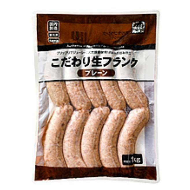 こだわり生フランク プレーン　1kg　冷凍便のサムネイル