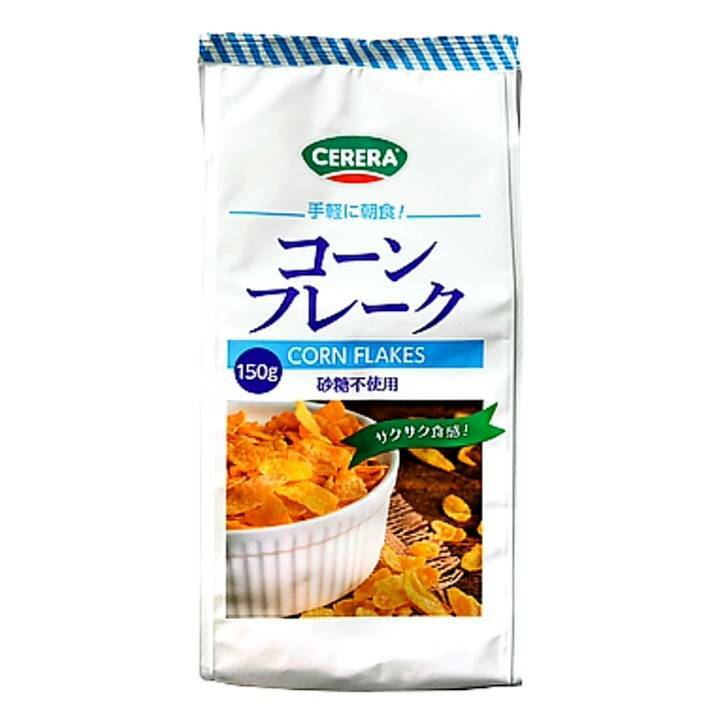 商品情報カリカリとした食感と優しい味わいをお楽しみいただけます。牛乳や豆乳をかけてそのまま召し上がりいただけるので、忙しい朝にもぴったり。お菓子作りやパフェのベース、サラダのトッピングなど、アレンジ次第でさまざまな料理にお使いいただけます。内容量150g原産国リトアニア保存方法直射日光、高温多湿を避けて常温で保存してください。栄養成分：100g当たり●エネルギー：388kcal ●たんぱく質：9.7g ●脂質：2.2g ●炭水化物：82.3g ●食塩相当量：0.7gアレルギー-※商品の仕様変更により、アレルギー情報が異なる場合がございます。召し上がる際は、必ずお買い求めいただいた商品のラベルや注意書きをご確認ください。この商品は コーンフレーク(砂糖不使用) 業務用 大容量 備蓄品 災害 保存食 ストック ポイント 砂糖を使わず、素材の風味を生かした自然な甘さが特徴。 ショップからのメッセージ 納期について 4