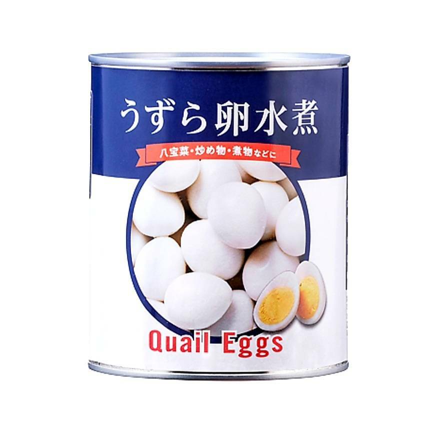 商品情報うずら卵うずら卵缶詰茹でて殻をむく手間がなく、すぐに使える便利なうずら卵の水煮です。八宝菜や煮物、おでん、鍋物など、さまざまな料理にお役立ていただけます。お弁当の付け合わせにもピッタリです。内容量2号缶原産国中国栄養成分：100g当たり●エネルギー：155kcal ●たんぱく質：13.0g ●脂質：11.0g ●炭水化物：0.1g ●食塩相当量：0.4gアレルギー●卵※商品の仕様変更により、アレルギー情報が異なる場合がございます。召し上がる際は、必ずお買い求めいただいた商品のラベルや注意書きをご確認ください。この商品は うずら卵缶詰 業務用 レストラン 食堂 給食 和食 居酒屋 中華料理 ポイント 茹でて殻をむく手間がなく、すぐに使える便利なうずら卵の水煮です。 ショップからのメッセージ 納期について 4