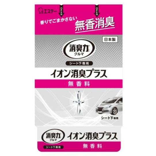 Rakuten - エステー クルマの消臭力 シート下専用 イオン消臭プラス 無香料 (200g)×2個セット