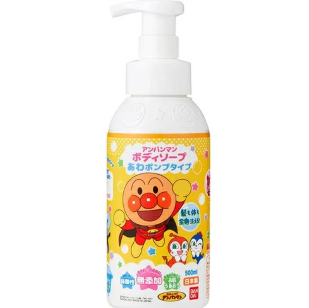 無添加ボディソープ あわポンプタイプ アンパンマン(500ml)