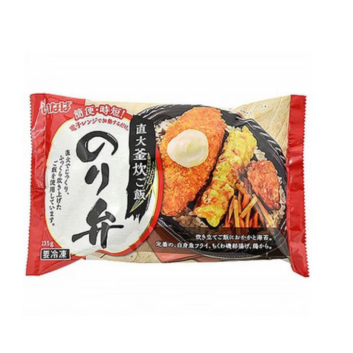 冷凍食品 お弁当 ランチ いなば食品 直火釜炊ご飯 のり弁 1袋(235g)×4個のサムネイル