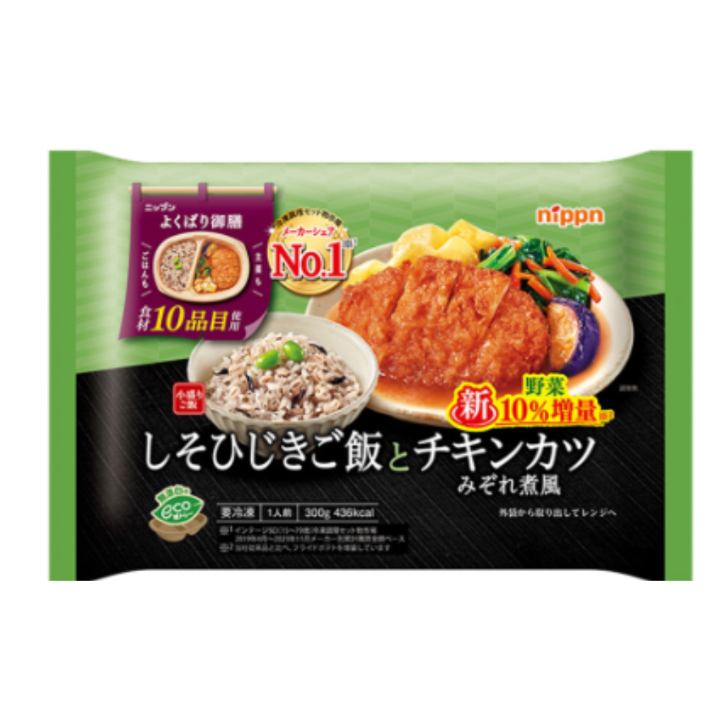 ニップン よくばり御膳 しそひじきご飯とチキンカツ 300g