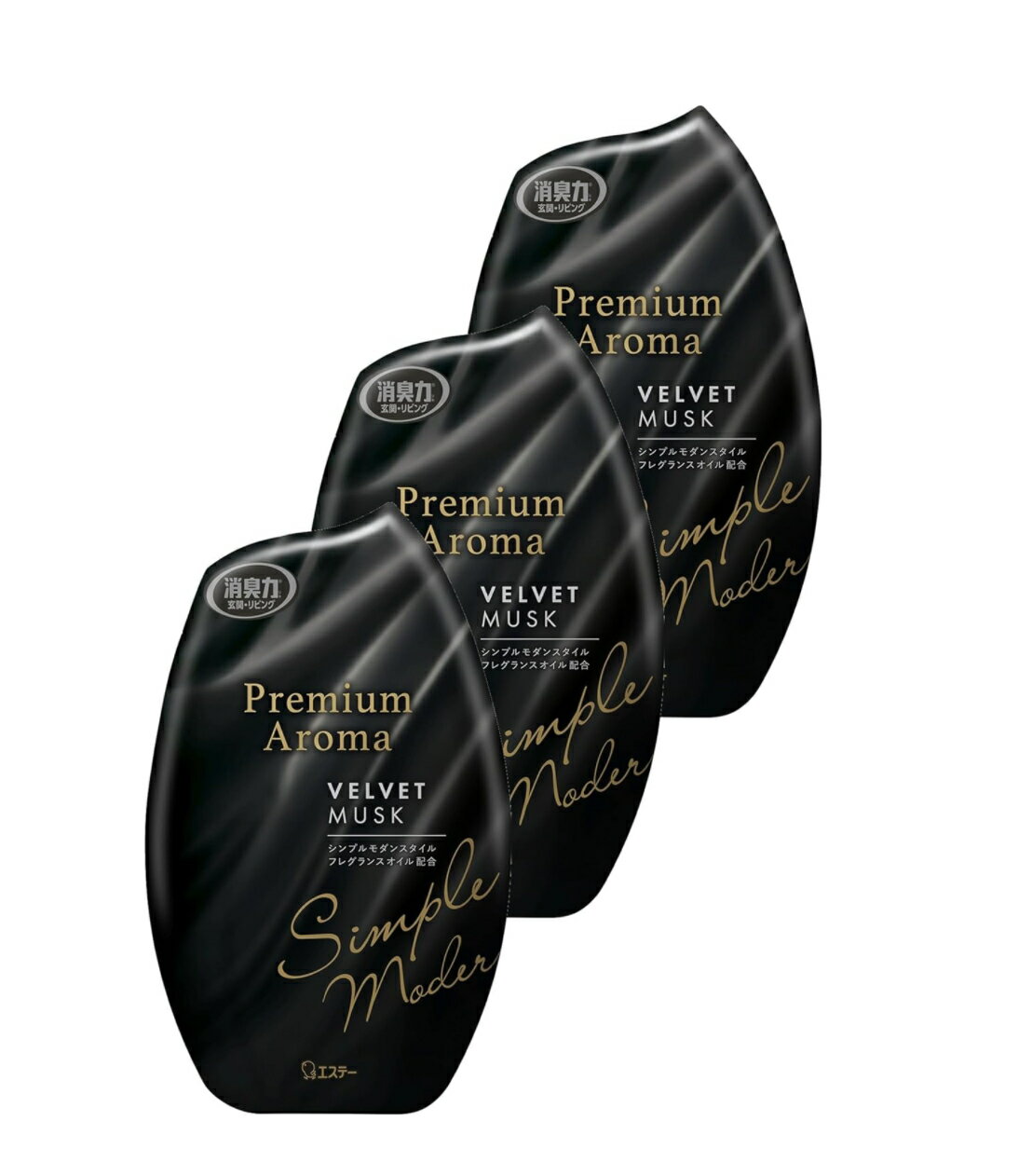 Rakuten - お部屋の消臭力 プレミアムアロマ 玄関・リビング用 ベルベットムスク 400mL*3個セット
