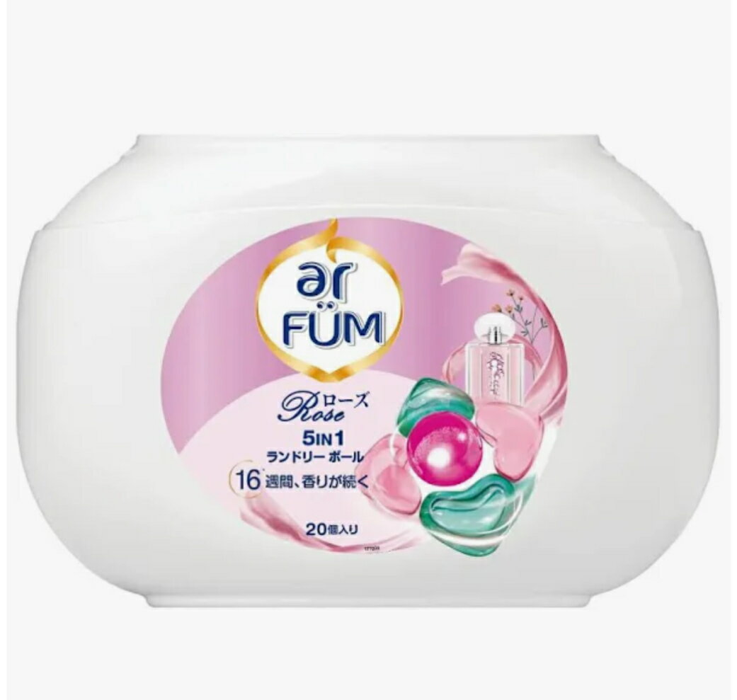韓国1.2億個販売突破洗濯洗剤 アフューム arfum ローズ ROSE ジェル ボール型 5in1 柔軟剤入り 本体・..