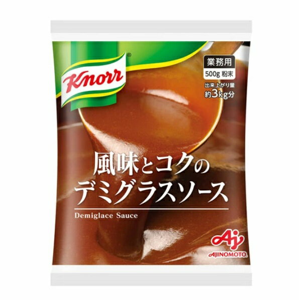 Ajinomoto クノール 風味とコクのデミグラスソース 500g 粉末タイプ(出来上がり量約3Kg)　業務用　大容量