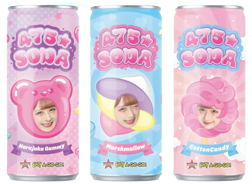 しなこちゃん ソーダ　【1本】　 475☆SODA しなこちゃん グッズ プロデュース しなこソーダ ...