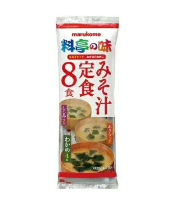 商品情報食べ方1 中身をお椀にあけます。2、熱湯（160ml）を注ぎます。熱湯はお好みにより加減してください。3、よくかきまぜてお召し上がりください。原材料＜わかめみそ汁＞米みそ、わかめ、食塩、たん白加水分解物、かつおエキス、酒精、調味料（...