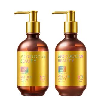 モロッカンビューティ ゴールデンモイストEX シャンプー／ヘアトリートメント 本体セット