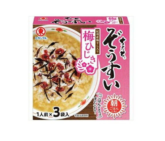 Rakuten - ヒガシマル醤油 ちょっとぞうすい 梅ひじき(3袋入）*4箱セット