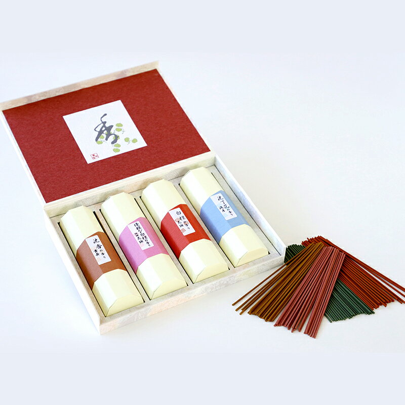 お線香 薫寿堂 進物 花琳 香合わせギフト4入お供え お仏壇 お墓 墓参り 自宅用 普段使い ギフト 進物用 贈答用 喪中見舞い お悔やみ お盆 初盆 新盆 お...