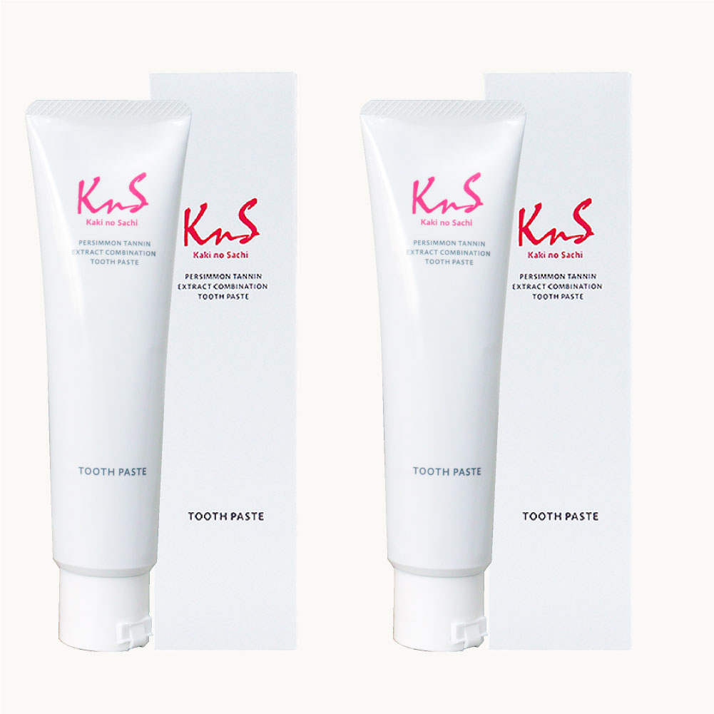 KnS 薬用柿渋ハミガキ 100g 2本セット | かきのさち 柿渋 臭い 歯磨き粉 口臭 口臭対策 口臭予防 口臭ケア ハミガキ ホワイトニング 薬用歯磨き粉 はみがき ハミガキ粉 歯みがき 歯周病予防 口臭歯磨き 歯周病歯磨き