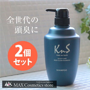 【 KnS 】スカルプシャンプー 500mLボトル 2本セット メンズ 男性用 抜け毛 薄毛 枕 頭皮 柿渋 炭 フケ 枕のにおい | 臭い くさい 加齢臭 かきのさち 体臭 体臭予防 スカルプシャンプー 薬用シャンプー メンズシャンプー 柿渋シャンプー 男 頭皮ケア