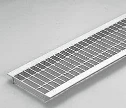 歩道U字溝用 グレーチング カネソウ みぞ幅240mm 長さ993mm 高さ25mm プレーンタイプ HSHU-2425 適用荷重:T-2 溝ふた 側溝 フタ