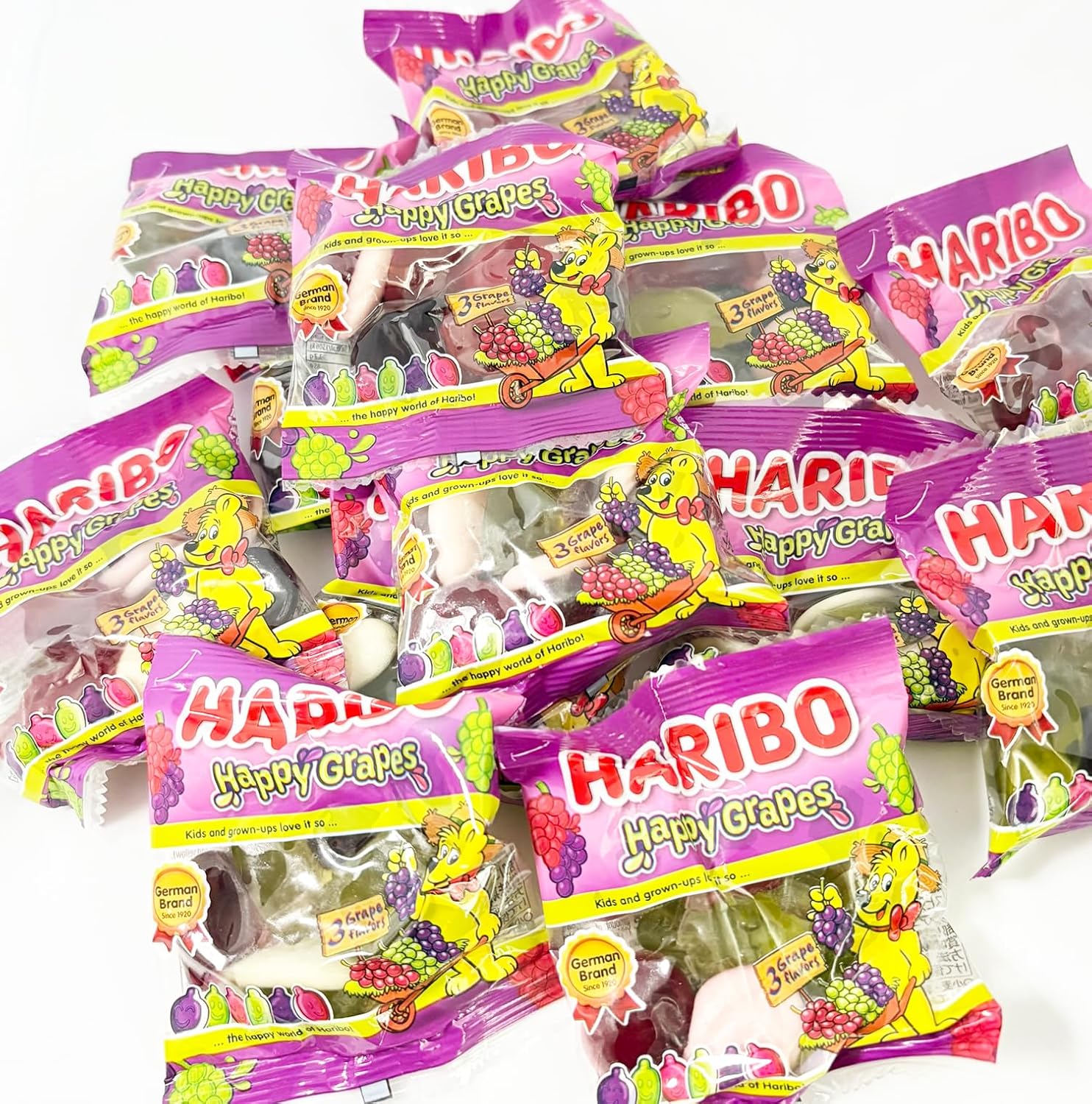 ハロウィン ハリボー ハロウィン (ハッピーグレープ15袋) HARIBO 業務用金平糖 業務用 小分けシェア 配るよう 大容量 業務用 お菓子 ぐみ イベント プレゼント 大人 個包装 景品 駄菓子