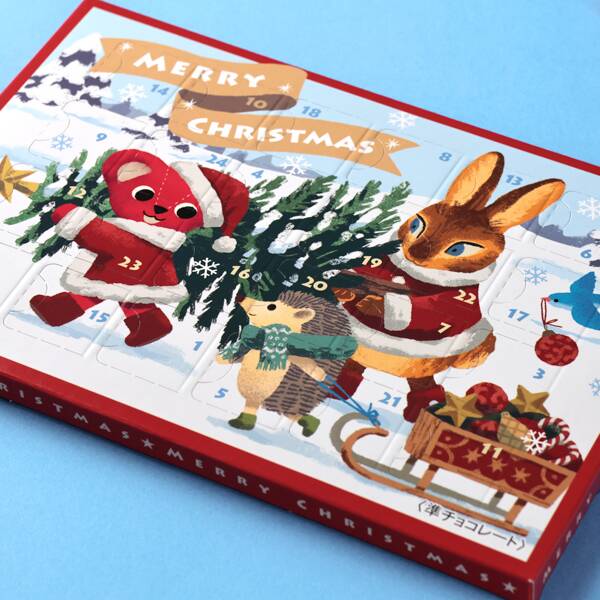 2025 KALDI カルディ アドベントカレンダー ラズ アドベントカウントダウン （サンタ） ギフト プレゼント 子供 大人 女の子 男の子 お菓子 カウントダウン　お菓子おしゃれ インテリア贈り物 かわい おしゃれのサムネイル