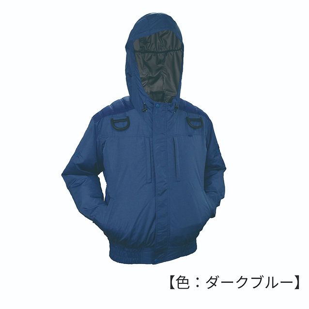 4ファン サイズL 鉄筋屋さんの空調服 エイコー eiko【服のみ】剛肩パッド フード付...