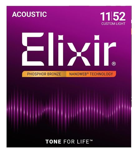 Rakuten - Elixir エリクサー NANOWEB Phosphor Bronze アコースティック ブロンズ 16027 アコースティックギター弦 LIGHT GAUGE .011- .052