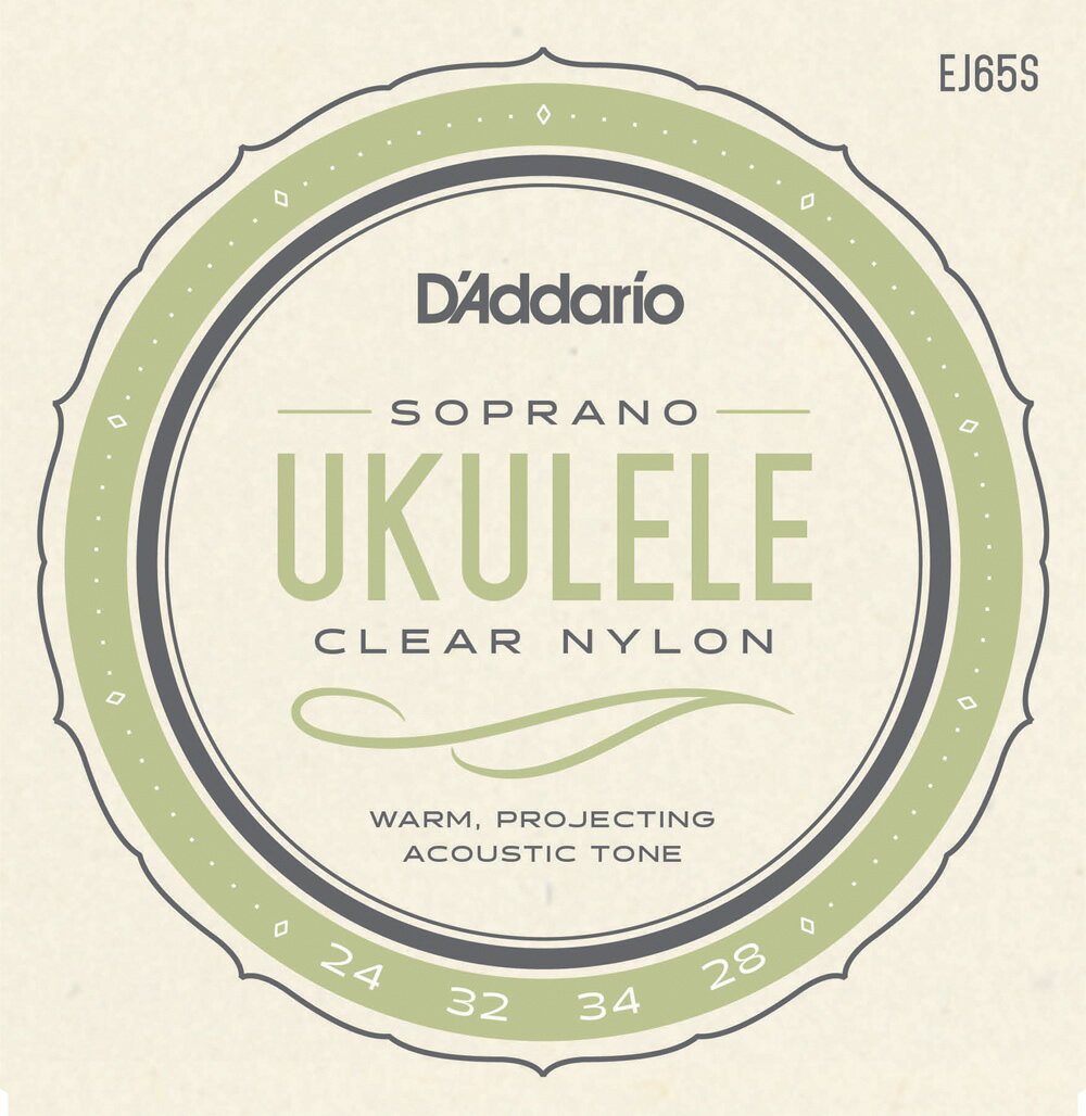 D'Addario ダダリオ Pro-Arte Nylon EJ65S ウクレレ弦 ソプラノウクレレ