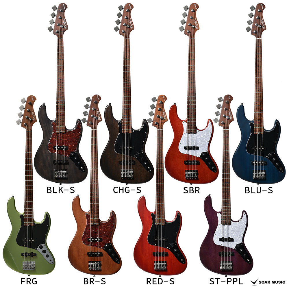 Bacchus バッカス WL4-STD/RSM ローステッドメイプルネック採用 エレキベース グロ...